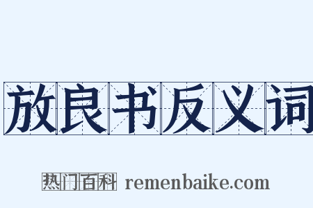 放良书反义词是什么意思的图片